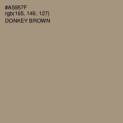 #A5957F - Donkey Brown Color Image